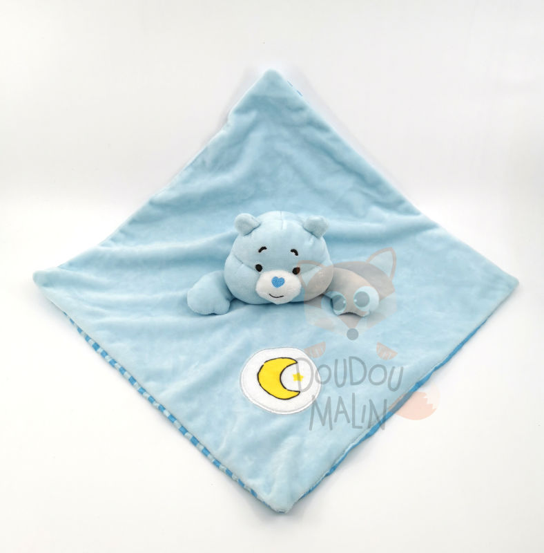 Bisounours - comforter blue bear 25 cm 